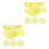 80 Pcs Transparent Yellow Plastic Chips Counting Markers 7