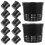 24Pcs Black Mesh Net Pots Plastic Planting Baskets for Hydroponic Use 2
