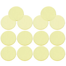 80 Pcs Transparent Yellow Plastic Chips Counting Markers