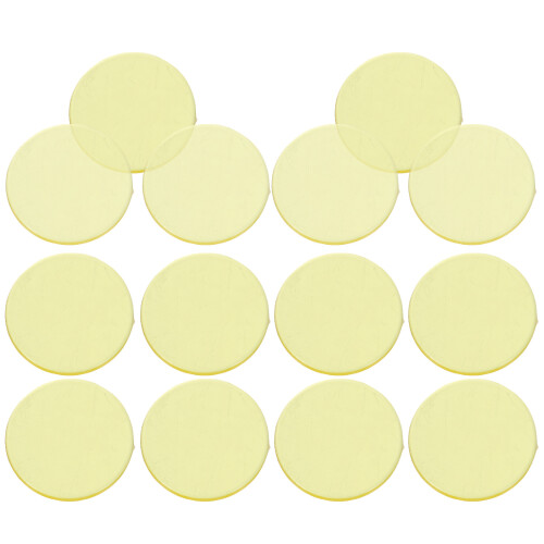 80 Pcs Transparent Yellow Plastic Chips Counting Markers