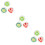 9 Pcs Bouncing Ball Student Supplies Rubber 8