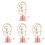 4Stk Solar System Modell Metall Ornament Kinderkognition Geschenk 2