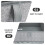 2Pcs Foldable Grey Fabric Storage Boxes for Underwear Socks Organizer 10