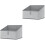 2Pcs Foldable Grey Fabric Storage Boxes for Underwear Socks Organizer 4