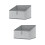 2Pcs Foldable Grey Fabric Storage Boxes for Underwear Socks Organizer 8