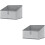 2Pcs Foldable Grey Fabric Storage Boxes for Underwear Socks Organizer 7