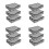 12Pcs Grey Non-Woven Fabric Clothes Organizer Underbed Storage Bag 2