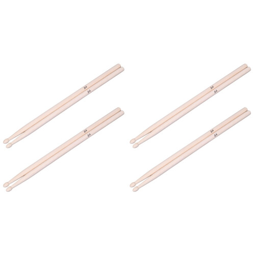 4Pairs Maple Drumsticks 5A Wood Percussion Sticks Beige Durable 1