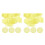80 Pcs Transparent Yellow Plastic Chips Counting Markers 4