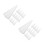 24 Pcs 10cm White Solid DIY Cone Craft Accessories For Home Christmas 8