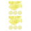 80 Pcs Transparent Yellow Plastic Chips Counting Markers 5