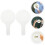 8 Pcs Handheld Whiteboard Dry Erase Paddle With Wooden Frame 10
