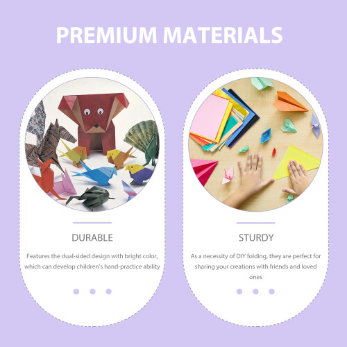 Origami Papier Fin Double Face Pour Enfants 2