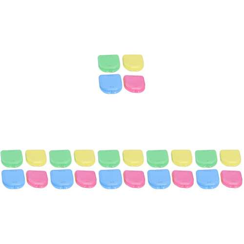 Pcs Cases Storage Boxes Denture Cases (Random Color) 2