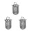 3Pcs Stainless Steel Sink Drain Strainers Silver Mesh Basket Handle 6