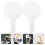 8 Pcs Handheld Whiteboard Dry Erase Paddle With Wooden Frame 8
