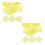 80 Pcs Transparent Yellow Plastic Chips Counting Markers 9