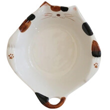 5Pcs Cartoon Cat Ceramic Food Bowls For Breakfast Fruit Salad Serving