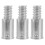 3Pcs Threaded Tip Replacement Extension Poles For Broom Handle Repair 4