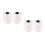 4 Rolls Sewing Thread Low Stretch 27400M 150D White 6
