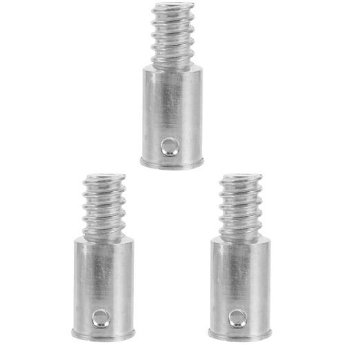3Pcs Threaded Tip Replacement Extension Poles For Broom Handle Repair 2