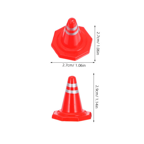 36 Pcs Traffic Roadblocks Simulation Sand Table Diy Road Cone Signs 1