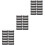 36Stk USB Flash Speicher Organizer Durable Metallbox Schwarz 5