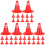 36 Pcs Traffic Roadblocks Simulation Sand Table Diy Road Cone Signs 8