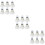 36Pcs Durable White Shuttlecocks for Badminton School and Outdoor Use 8