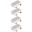 Window Lock For Kids Silver Adjustable Spacing 4pcs 5