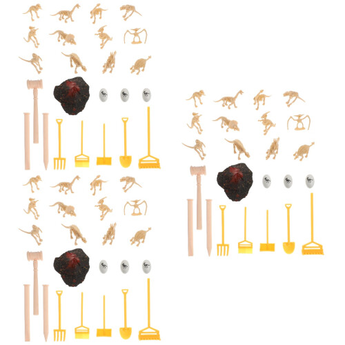 72 Pcs Dinosaur Skeleton Model Children's Archaeological Teaching Toy 2