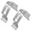 2 Pieces Securing Clip Barbecue Temperature Sensor Grills Silver 1