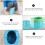 3 Pcs Folding Toilet Child Car Pp Seat 8