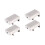 Window Lock For Kids Silver Adjustable Spacing 4pcs 4