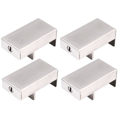 Window Lock For Kids Silver Adjustable Spacing 4pcs 1