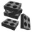 10Pcs Stable Black Epe Multi Cup Holder Tray for Coffee and Tea Drinks 2
