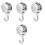 4pcs Suction Hooks Wall Mounted Hooks Bathroom Storage Reusable For Bathroom Accessories 3