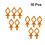 20Pcs Silicone Bobbin Thread Clips Orange Reusable Sewing Spool Clamps 11