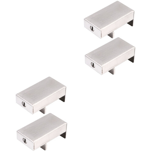 Window Lock For Kids Silver Adjustable Spacing 4pcs 2