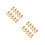 20Pcs Silicone Bobbin Thread Clips Orange Reusable Sewing Spool Clamps 5