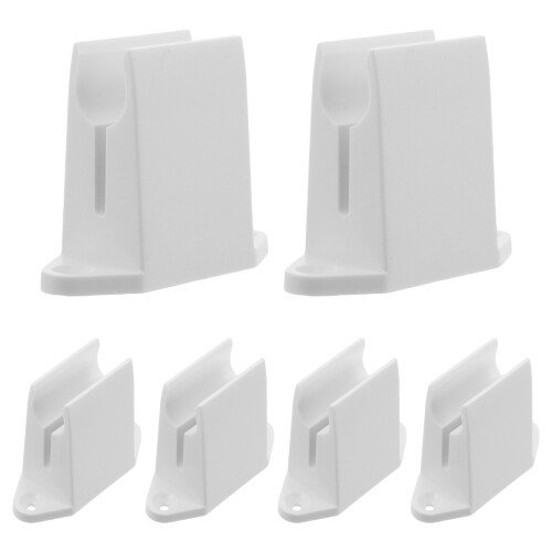 12Pcs White Plastic Crank Handle Storage Brackets for Roller Shutters