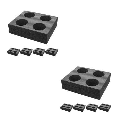 10Pcs Stable Black Epe Multi Cup Holder Tray for Coffee and Tea Drinks 2