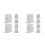 12Pcs White Plastic Crank Handle Storage Brackets for Roller Shutters 4