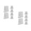 12Pcs White Plastic Crank Handle Storage Brackets for Roller Shutters 8
