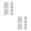 12Pcs White Plastic Crank Handle Storage Brackets for Roller Shutters 9