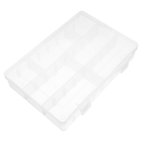 5Pcs Durable Transparent Storage Box for Pens Crayons and Small Tools