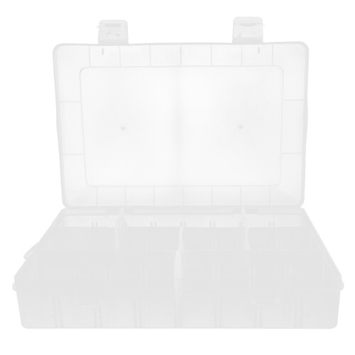 5Pcs Durable Transparent Storage Box for Pens Crayons and Small Tools 2