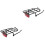 2Pcs Stable Black Bicycle Backseat Rack Creative Rear Brace for Adults 4