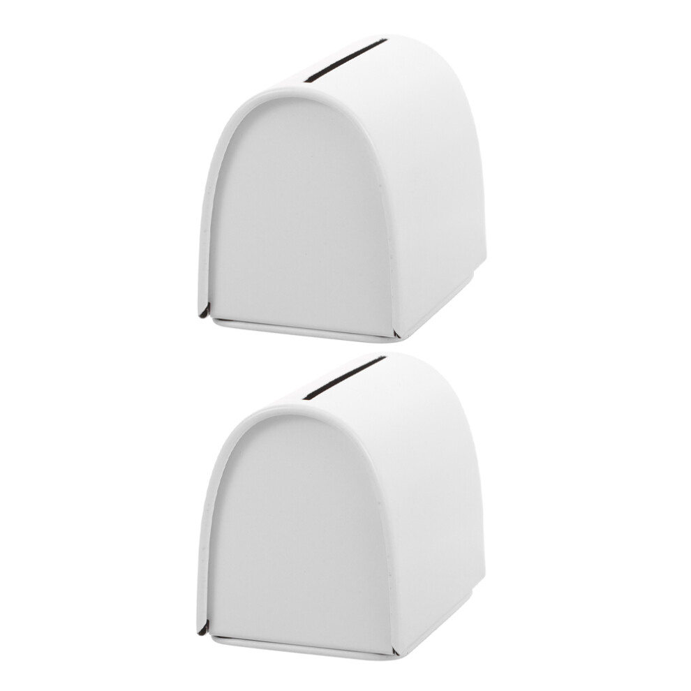 Totority 5Pcs Sturdy Iron Razor Storage Case White Travel Razor Holder Box