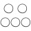 5Pcs Home Use Black Rubber Pool Lights Seal Washer Accessories 4